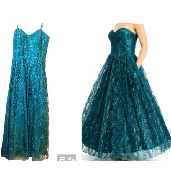 NEW Blondie Nites Ball Gown Size 9 Emerald Green Dress Dresses
